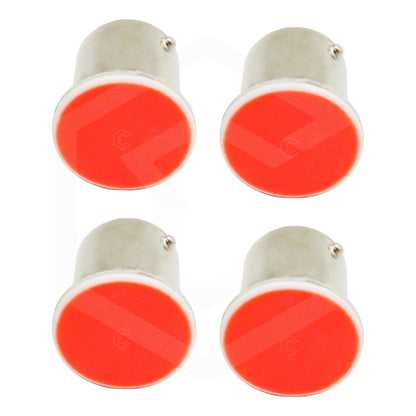4 Focos 1156 1157 Led Cob Cuarto Stop Direccional Reversa