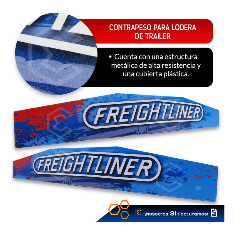 Contrapeso Para Lodera Kenworth Trailer 60cm X 10cm 2 Piezas