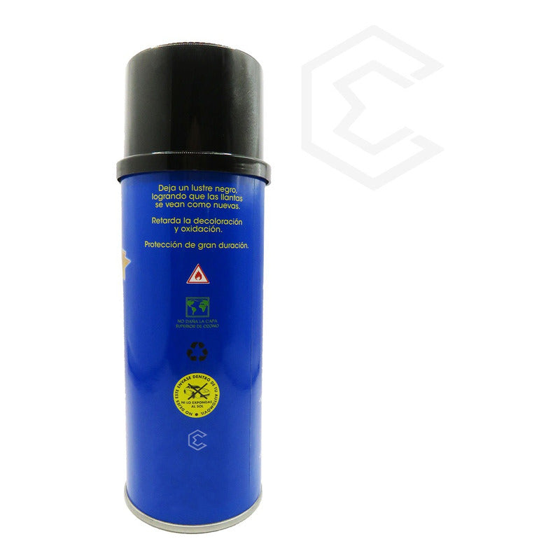 3 Espuma Para Llantas New Shine Renovador De Color Y Brillo Azul Claro