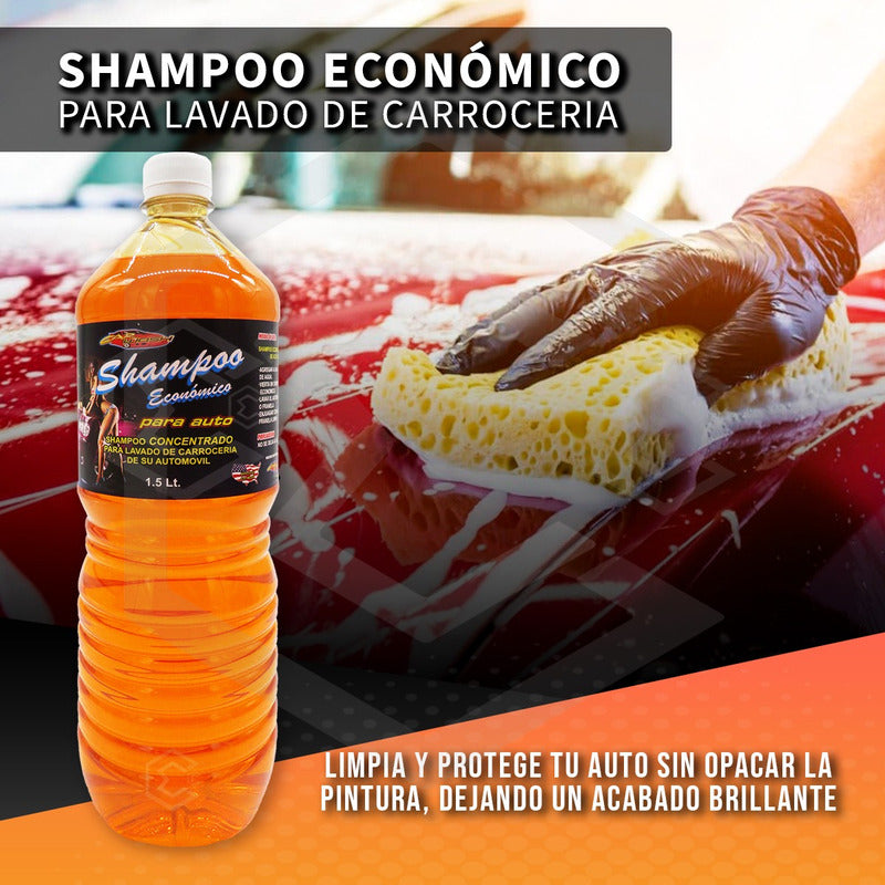 Shampoo Espumoso Auto Concentrado Acabado Brillante 1.5lts