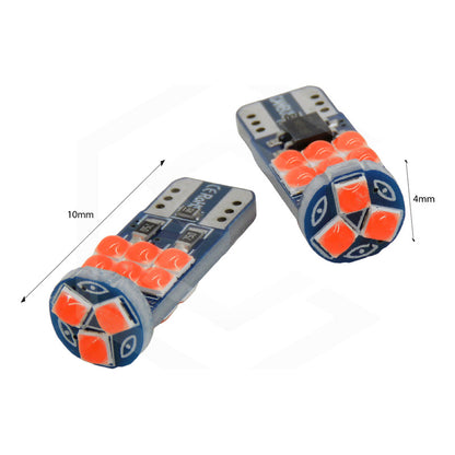 Kit De 10 Focos Pellizco T10 15 Leds Burbuja Doble Polaridad