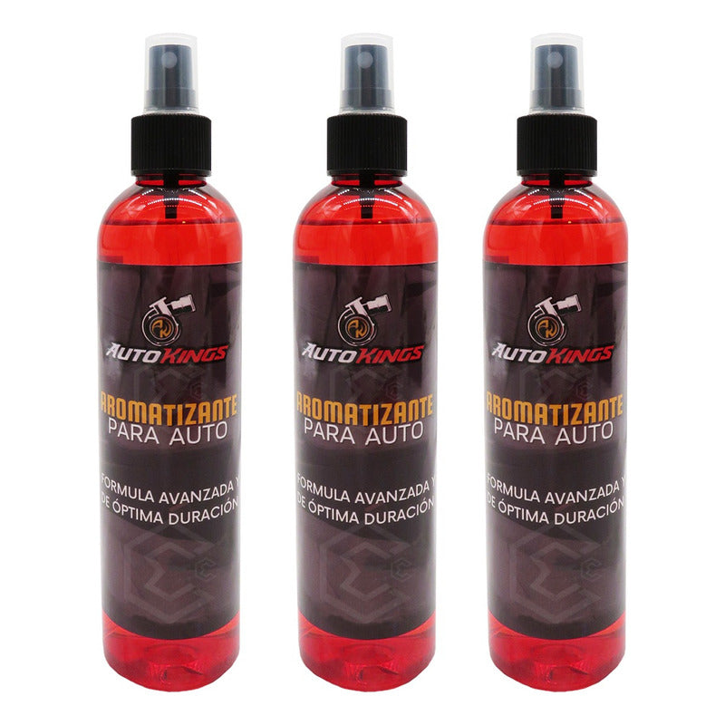 3 Aromatizante P Auto Desodorante Liquido Casa Oficina 270ml