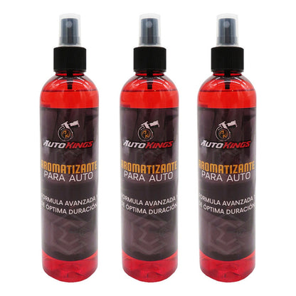 3 Aromatizante P Auto Desodorante Liquido Casa Oficina 270ml