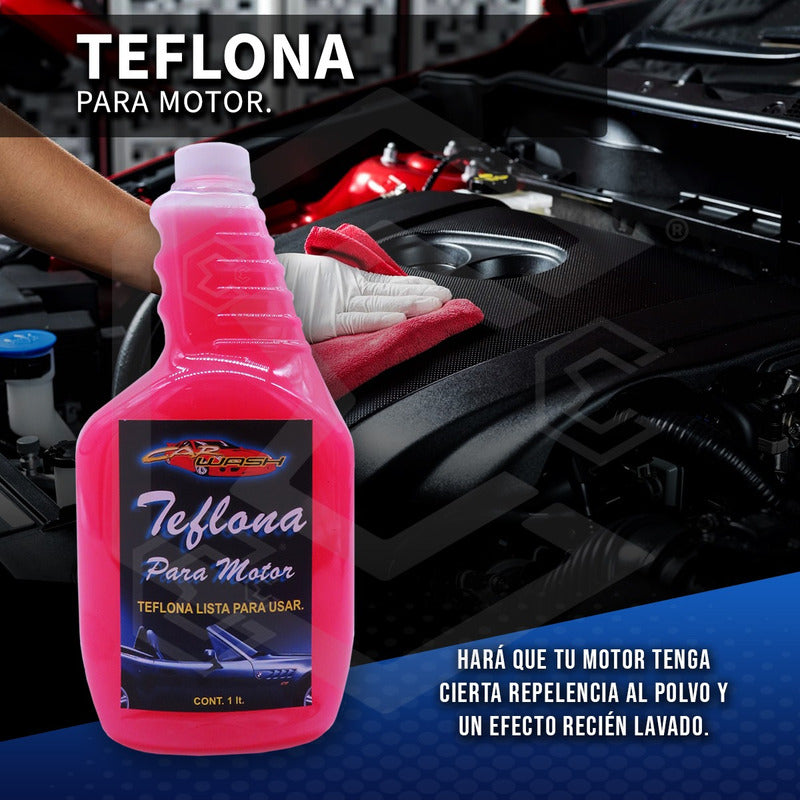 3 Teflona Para Motor Aumenta Brillo Y Protege Rayos Uv 1lt