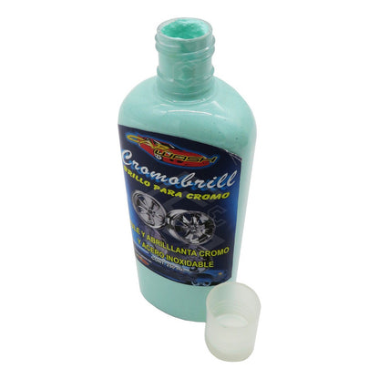 2 Pule Y Abrillanta Cromo Acero Inoxidable Cromobrill 250ml Agua