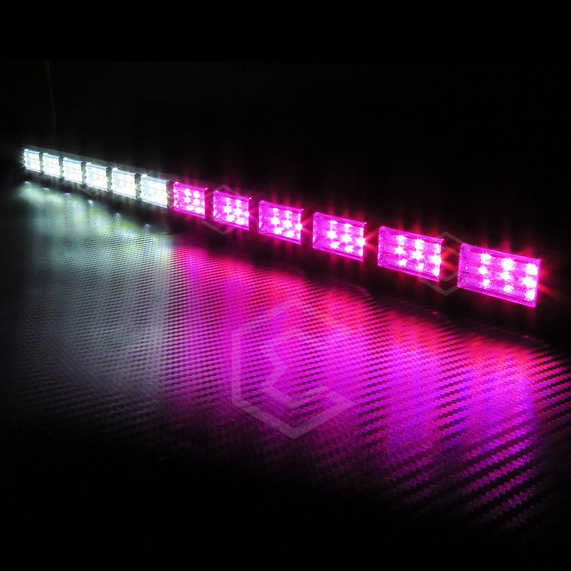 Barra 216 Led 19 Funciones 12 Módulos Bicolor Estrobo 12-24v