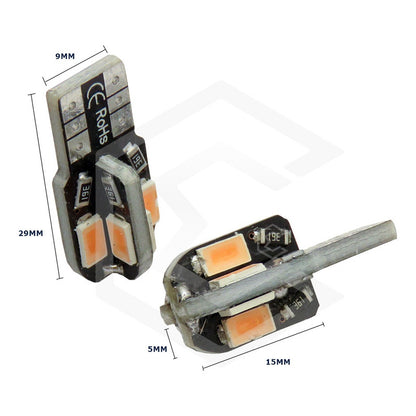 Kit 5 Par Focos De Pellizco 8 Led Canbus Alta Intensidad 12v