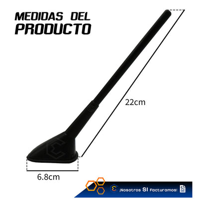 Imitación Antena Para Adorno Decorativ Universal Negra Chica Negro
