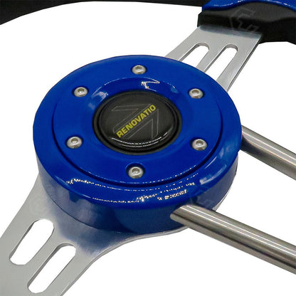 Volante Deportivo Universal De Metal Brazos Con Ranuras
