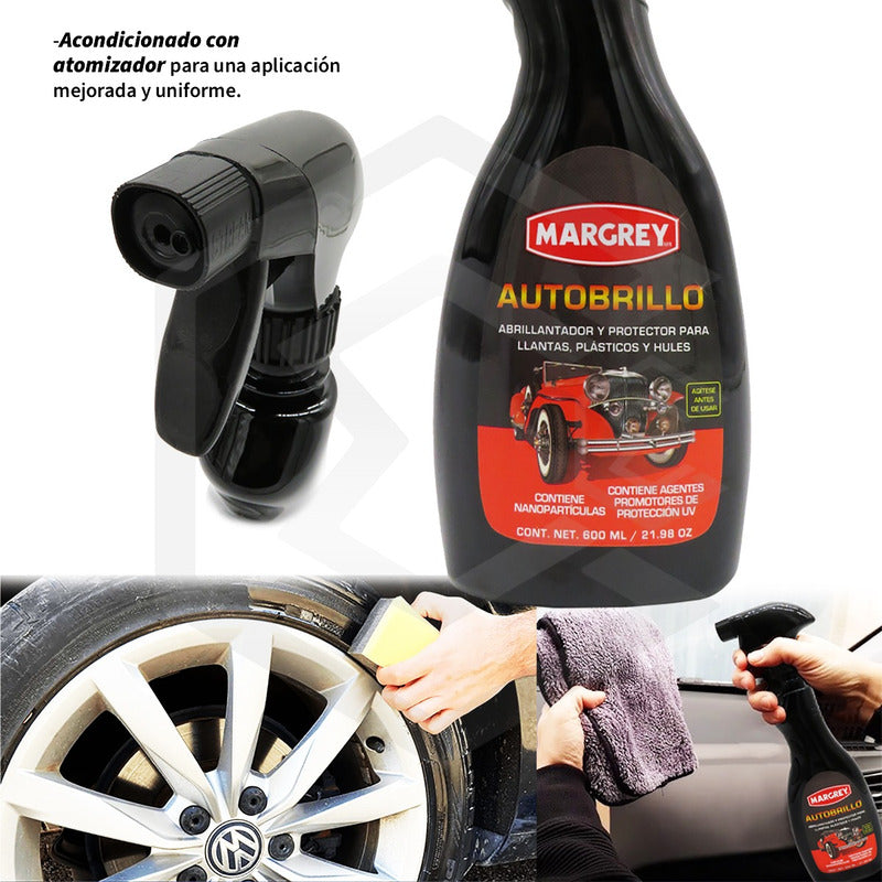 3 Brillo Atomizador Para Carroceria Proteccion Pintura 600ml