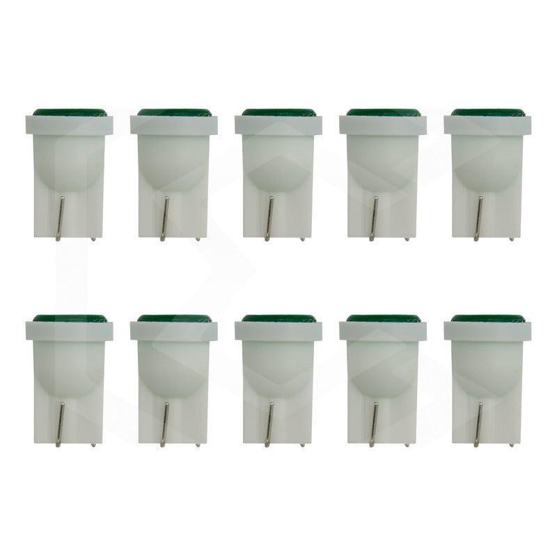 Kit De 10 Focos De Pellizco T10 1  Led Cob Alta Potencia 12v