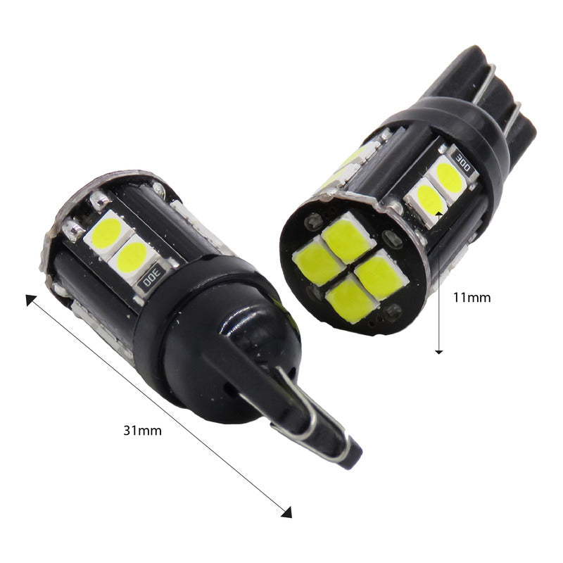 Kit 5 Par De Focos De Pellizco 12 Led Canbus Smd