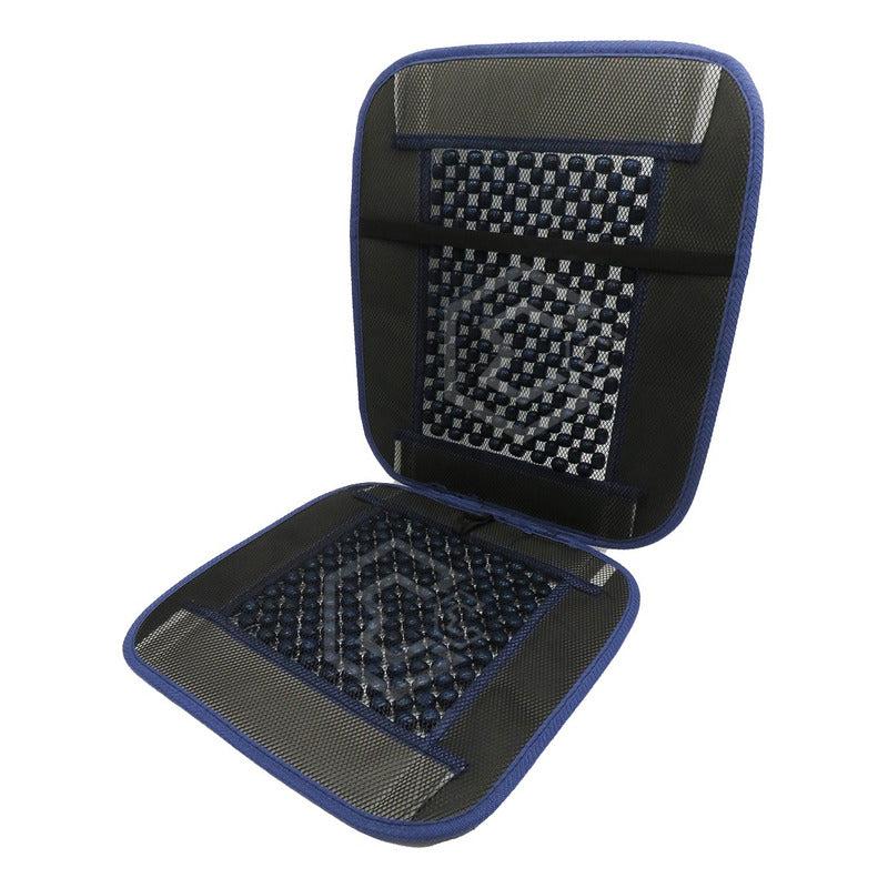 Respaldo Universal Asiento Bolitas De Madera Color A Elegir