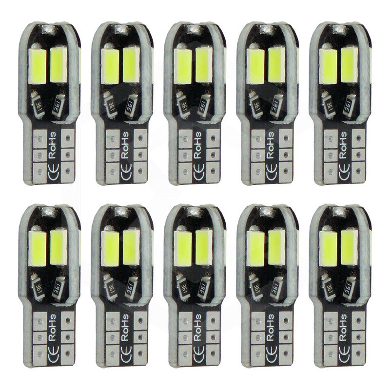 Kit 5 Par Focos De Pellizco 8 Led Canbus Alta Intensidad 12v