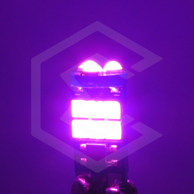 Par Foco Pellizco T10 15leds Burbuja Canbus Doble Polaridad