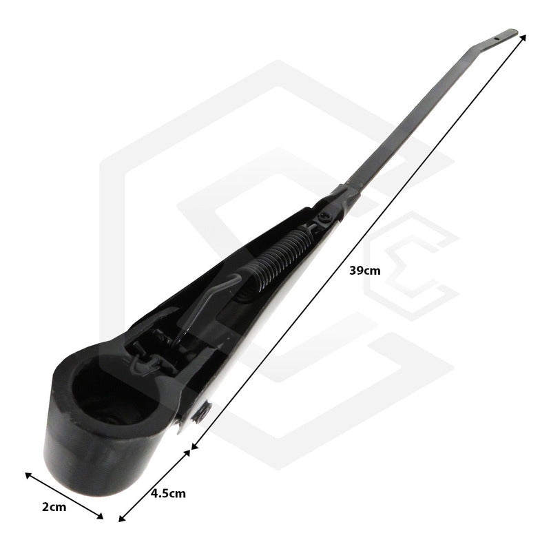 1 Pza Brazo Limpia Parabrisas Universal Metalicos Negro Derecho