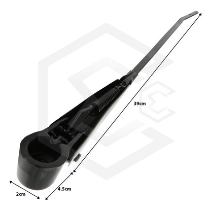 1 Pza Brazo Limpia Parabrisas Universal Metalicos Negro Derecho