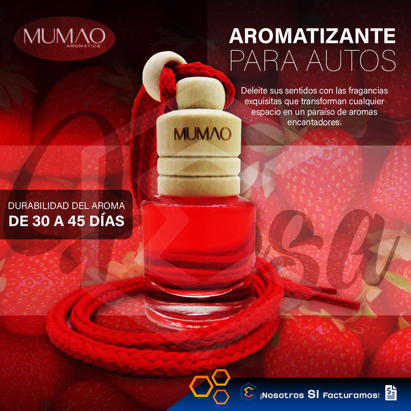 5 Aromatizante Colgante Botella 8ml Auto Casa Ambiente Mumao