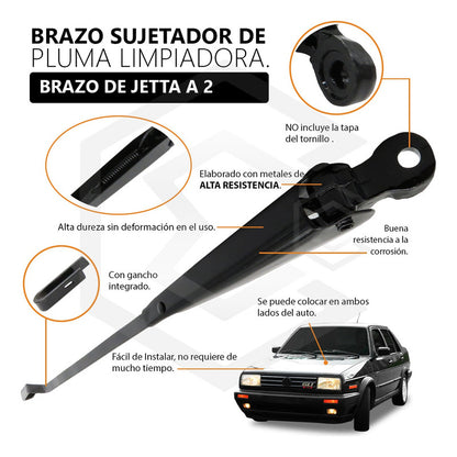 Brazo Limpiador Parabrisas Golf Jetta A2 1987 Al 1992