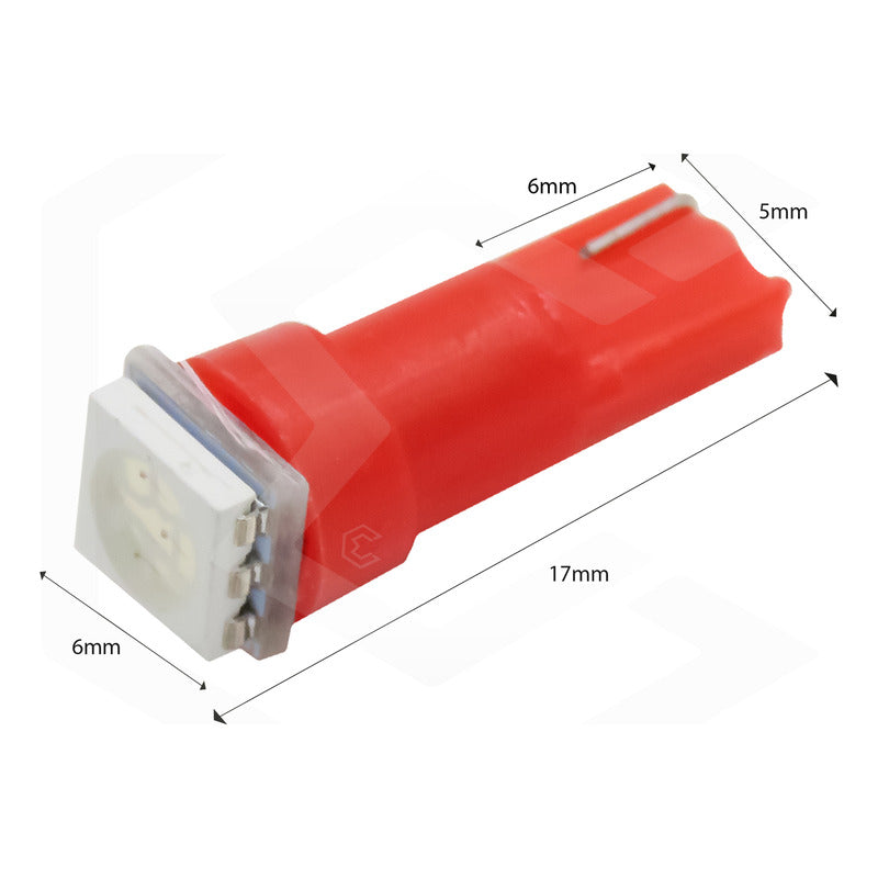 10 Focos Led Tablero De Mandos Cluster T5 2721 12v 7 Colores