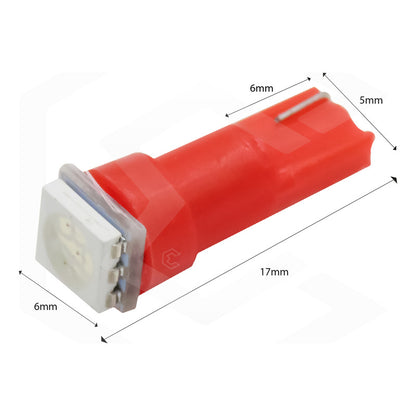 10 Focos Led Tablero De Mandos Cluster T5 2721 12v 7 Colores