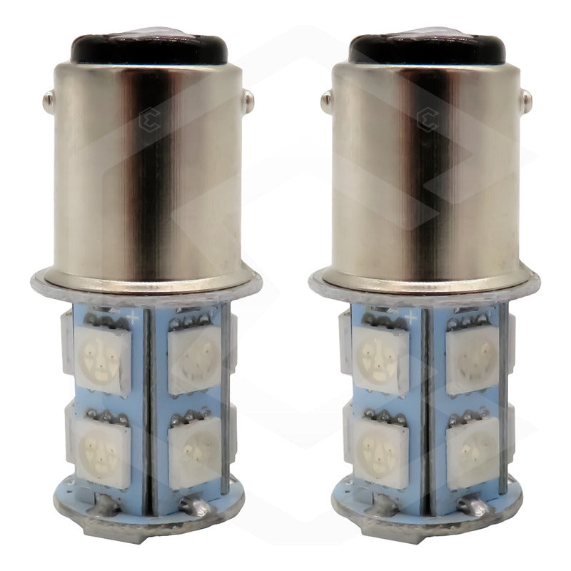 2 Focos 1157 1156 1176 3157 7440 7443 13 Leds  Estrobo 12v