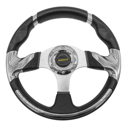 Volante Deportivo Universal De Metal Con Agarre En Cromo