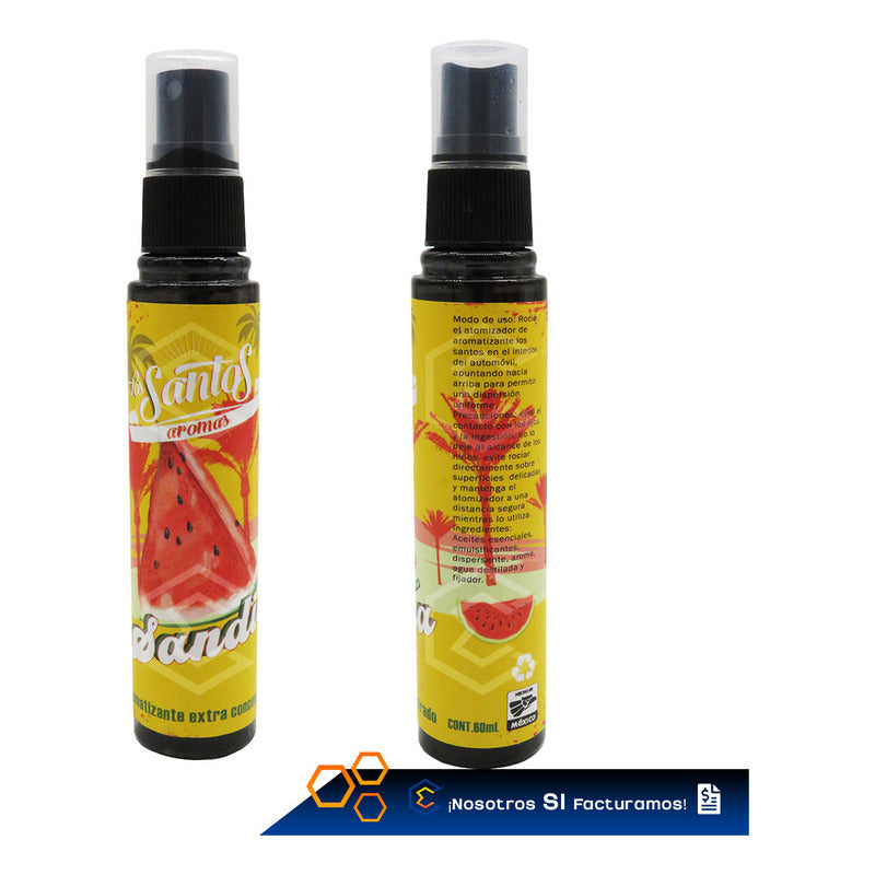 2 Aromatizante Botella Spray Liquido 60ml Auto Casa Ambiente