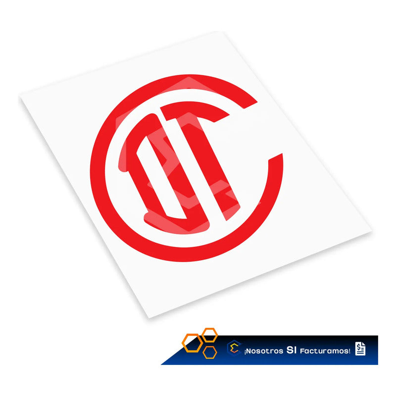 10calcomanía Sticker Vinil Logo Toluca Auto Moto 10cm X 10cm