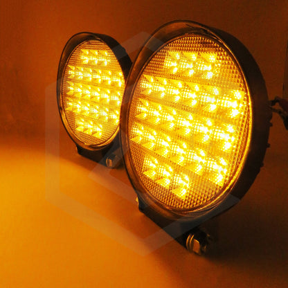 Par De Faros 24 Leds 9-30v 72w Blanco/ambar 5 Funciones T