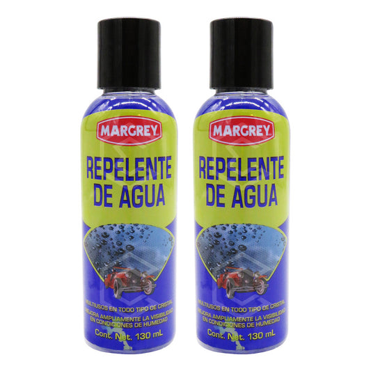2 Repelente Agua Multiuso Cristales Parabrisas Mica Margrey