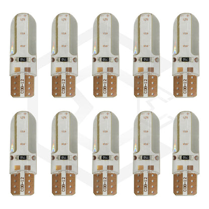 Kit 5 Pares Focos Led Cob Grande Pellizco T10 Silicon Auto
