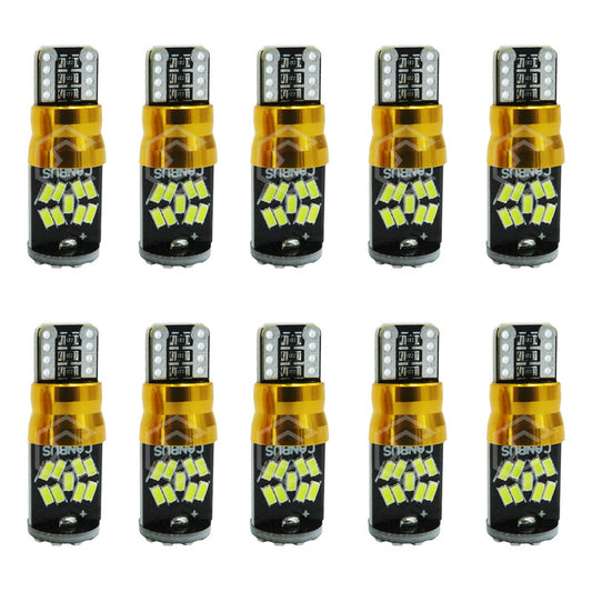 Kit 10 Focos De Pellizco T10 Canbus 27 Leds Super Potentes