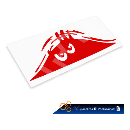 Calcomanía Sombra Fantasma Sticker Vinil Auto Moto 25cmx10cm
