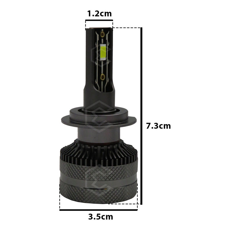 Kit Focos H7 12 Led Csp 9-30v 37.7w Reales Alta Baja 16000lm H7