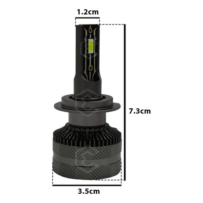 Kit Focos H7 12 Led Csp 9-30v 37.7w Reales Alta Baja 16000lm H7