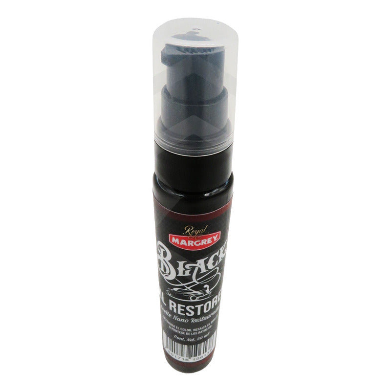 3 Restaurador De Plasticos Negros Oil Restorer 50ml Margrey