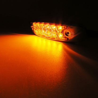 20 Plafón Lateral 12 Led Tipo Peterbilt Fijo Estrobo Cromado
