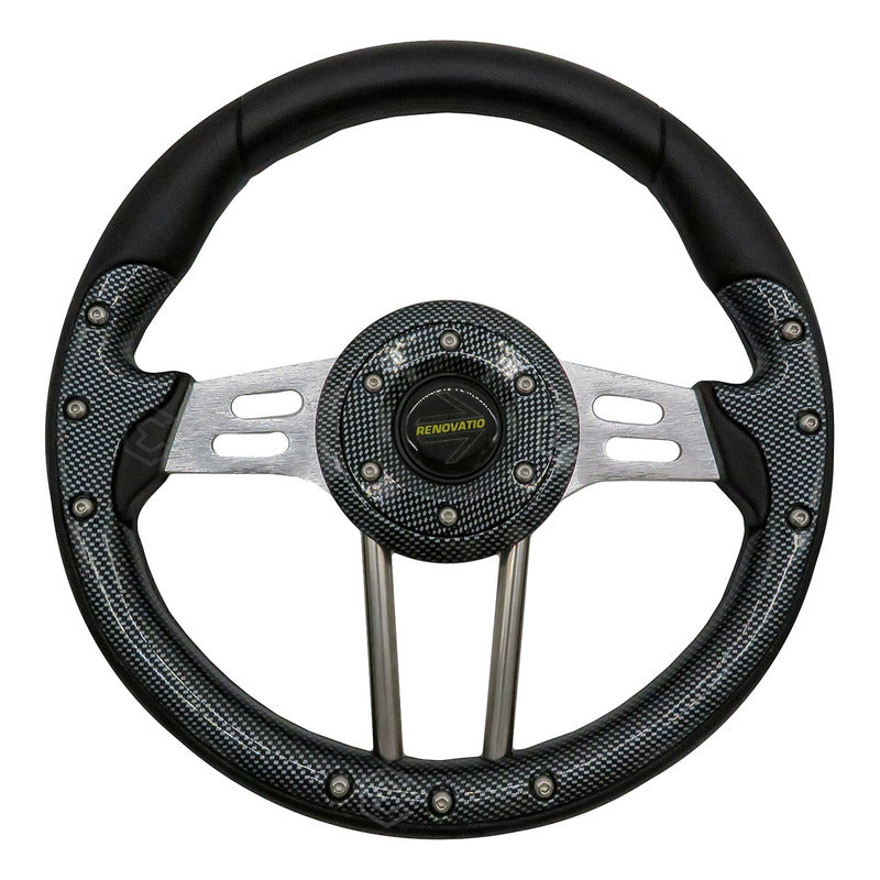 Volante Deportivo Universal De Metal Brazos Con Ranuras