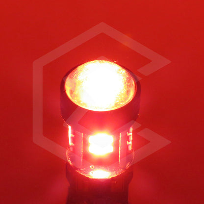 Par De Focos De Pellizco T10 15 Led Canbus Con Lupa 4010 12v