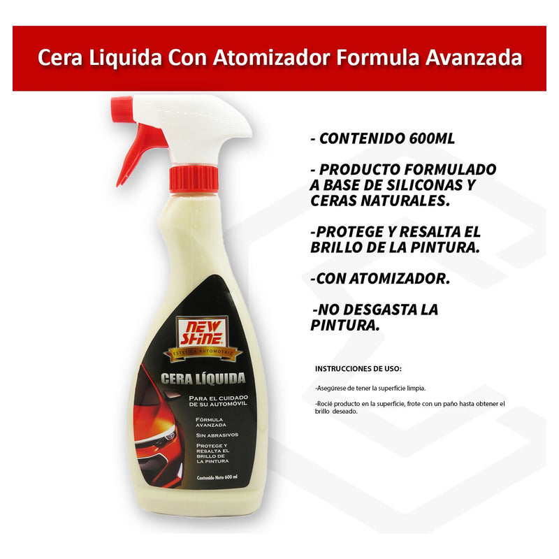 Cera Con Atomizador Formula Avanzada Sin Abrasivos 600ml.