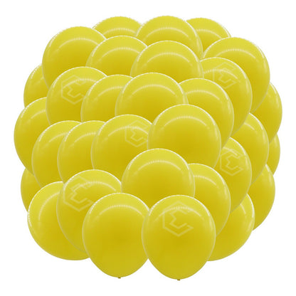 Bolsa 25 Globos Amarillo Brillosos #18 Fiestas Bodas Latex Amarillo Brilloso