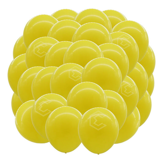 Bolsa 25 Globos Amarillo Brillosos #18 Fiestas Bodas Latex Amarillo Brilloso