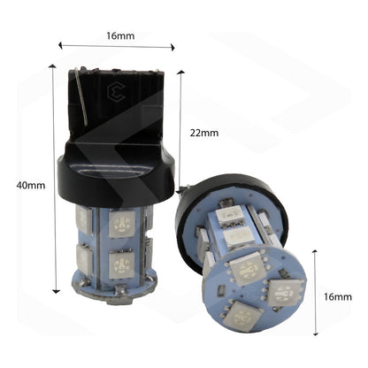 2 Focos 1157 1156 1176 3157 7440 7443 13 Leds  Estrobo 12v