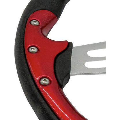 Volante Deportivo Universal De Metal Brazos Con Ranuras