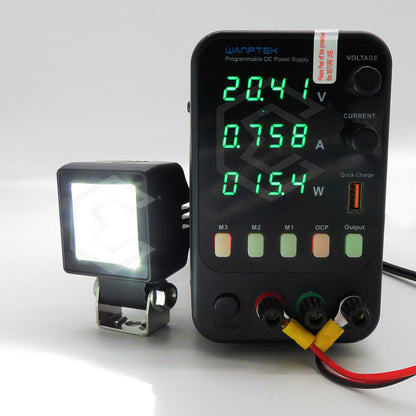Par Faros 6 Leds Blancos Cuadrado 2 Funciones Cuartos 10-30v