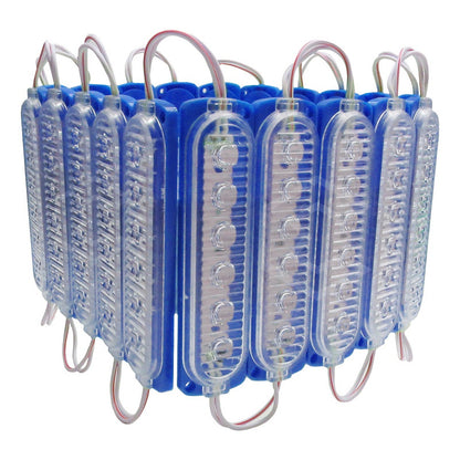 20 Módulos 6 Led Acrilico Alta Intensidad Color A Elegir 12v
