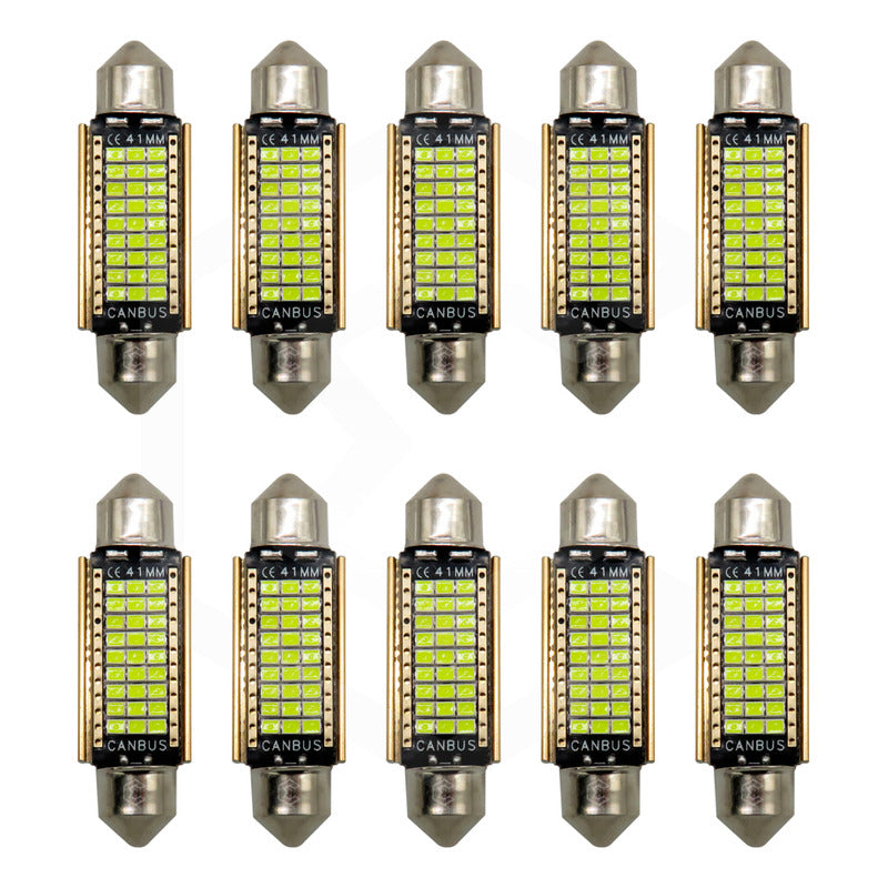 Kit De 10 Focos Interior 27 Leds Canbus 31mm 36mm 39mm 41mm