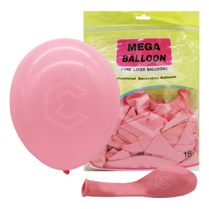 Bolsa 25 Globos Rosa Pastel Brilloso #18 Fiestas Bodas Latex Rosa Pastel