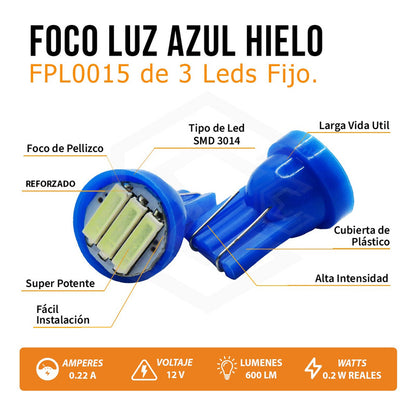 Kit 50 Focos De Pellizco 3 Leds Grande Super Potente